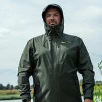 Ridge Monkey APEarel ThermaPro Waterproof Shell Coat Green
